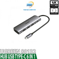 USB Type C to HDMI HUB, USB 3.0 HUB, 3.5mm Audio, PD 100W Ugreen 80132