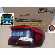 Combination LAMP TOYOTA RAIZE & DAIHATSU ROCKY REAR STOP LAMP; ATIVA