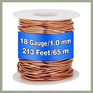 ( S U Z B )99.9% Dead Soft Copper Wire, 213 Feet/ 65 M, 1 Pound Spool Pure Copper Wire