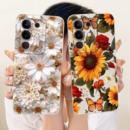 For Vivo Y29 4G Y29S Y29T 5G Lens Protective Casing Vivo Y29s Y29t Y29 4G Beautiful Daisy Sunflower 