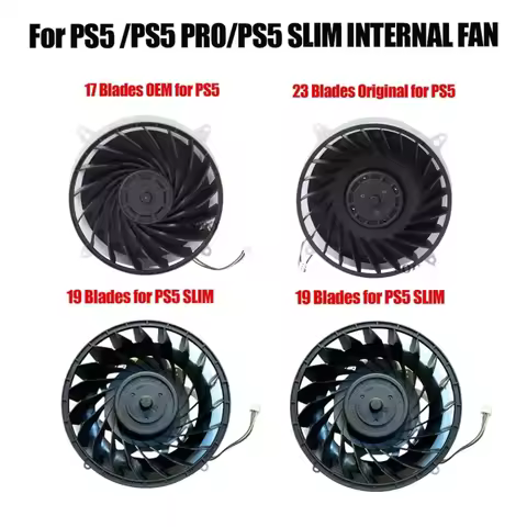 Original Internal Cooling Cooler Fan For PS5 Consoles 17/19 Blades Cooler Fan G12L12MS1AH-56J14 For 