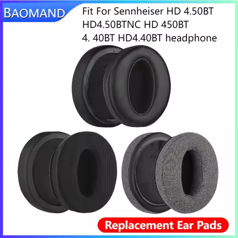 Ear Pads For Sennheiser HD 4.50BT HD4.50BTNC HD 450BT 4. 40BT HD4.40BT Headphone Replacement Leather