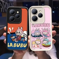 Q-33 LABUBU Black white Case for Xiaomi Redmi Note 13R 14 POCO C65 12 13 13C 5G