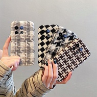 Retro Color Matching Houndstooth Suitable for vivoiqooz10x Phone Case iqooz9turbo Checkerboard z8x C