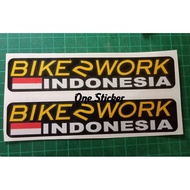 Cutting Sticker Reflective BIKE 2 WORK Bicycle Sticker