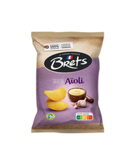 BRETS POTATO CHIPS 125G : BRIE TRUFFLE / CHEDDAR & ROSCOFF ONION / CAMEMBERT / AIOLI
