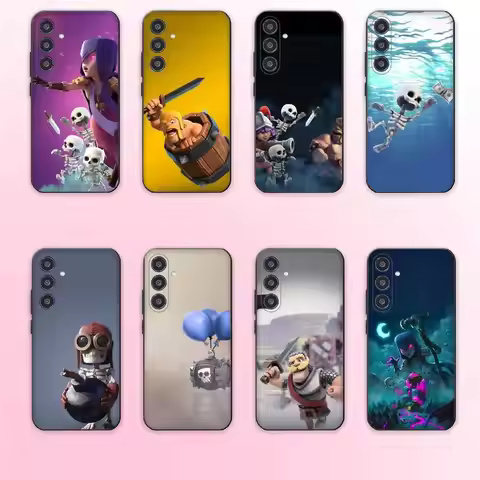 C-Clash R-Royale phone Case For Samsung Galaxy A73,A72,A71,A70,A53,A52,A51,Others Soft Black Shell