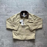 American Kaha Detroit Lapel Jacket Heavy Cotton Canvas Washed Fabric Tooling Vintage Felt Jacket