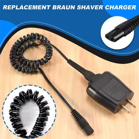 A94Z Power Cord for Braun Shaver Series 7 3 5 S3 Charger for Braun Electric Razor 190/199 Replacemen
