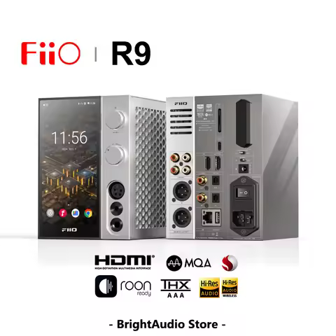 FiiO R9 Android Media streamer Network Player Full Decoder USB DAC AMP dual ES9038PRO chips MQA DSD5