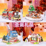 3D Puzzle Merry Christmas Puzzle Christmas Theme 3D Puzzle Christmas House