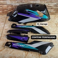 Honda Win 1997 Striping Lis Honda Win 100 97 98 Fullset Body Polet Sticker Honda Win100 1998