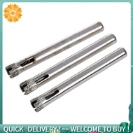 (R) 3 Pcs  Coated Drill Bit Ceramic Glass Hole Saw 6mm 15/64"