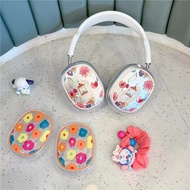 Orange Flower Summer Casing Suitable For Airpods Max Headset Wireless Headphone Protective Cover