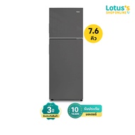 ·HAIER 2-DOOR REFRIGERATOR 7.6 CUBIC FEET GRAY MODEL HRF-RT205MN As the Picture One