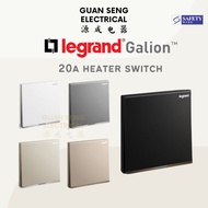 [SG Seller] Legrand Galion 20A Water Heater Double Pole Switch 1G1W 1G2W White Dark Silver Champagne Rose Gold Black