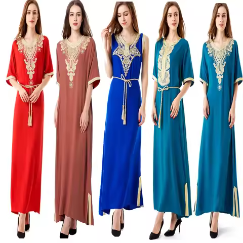 Muslim clothing ladies Abaya Ramadan Arab Turkey Bangladesh Malaysia Saudi Arabia short sleeve Islam