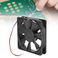 12V Dual Ball Bearing Fan 4.72in DC 12V Axial Exhaust Fan High Strength 92.1CFM for DIY Soldering