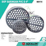 4" inch PVC Pipe Filter Cap 4" D Hole Cap/ Biopore DOP/ - AQUALON