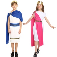 Halloween Costume Children Male Roman Goddess Greece Queen cos Long Skirt Children Female Greece Rom