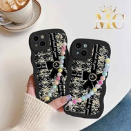 GC24 SOFTCASE BLACK RIBBON MOTIF FOR REALME 5 5i 5s 8 8i 9i 10 C1 C11 C12 C15 C17 C20 C21Y C25Y C30 