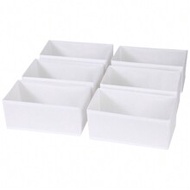 6 Packs Foldable Cloth Storage Box Closet Dresser Drawer Organizer Fabric Baskets Bins Containers Di