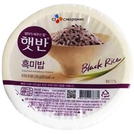 [KOERA] CJ [6Packs] Cooked Black Rice 130G / 293 Kcal / Fast Cooked / Instant Rice / Korean Food
