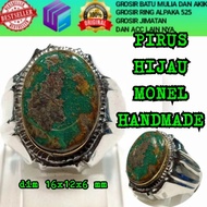 BATU PIRUS HIJAU TUA MONEL HALUS