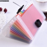 SUNSHINE A6 File Folder School Plastic File  Paper Organizer