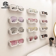 High-End Display Cabinet Glasses Storage Box Wall Mounted Punch Free Sunglasses Storage Rack Glasses Storage Box