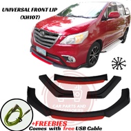 CPAO Universal 4PCS Car Front Lip Chin Bumper Body Kits Splitter Front Bumper Lip Accessories (7202)