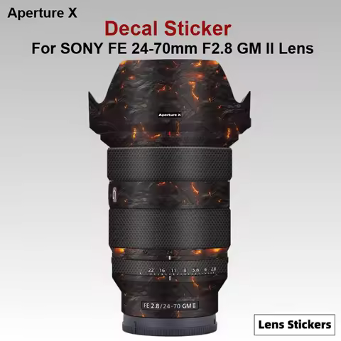 For SONY FE 24-70mm F2.8 GM II Lens Sticker Protective Skin Decal Film Anti-Scratch Protector Coat S