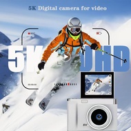 5K CCD 16X Digital Zoom Digital Camera for Student 48MP Compact Digital Photography Camera 180 Flip 