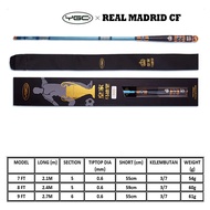 YGC Joran Teleskopik Ultra Light 2.1m 2.4m 2.7m 7ft 8ft 9ft ( REAL MADRID CF ) Udang Galah Telescopi