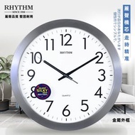 Rhythm. - RHYTHM 日本麗聲 時尚簡約鋁合金外框 圓形靜音掛鐘 CMG809NR19 Ø35 x 35 x 4.5cm