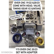 🚗🎁☫﹍🔥SWIPOH OVER CNC GOLF LC135 / Y15 ZR HEAD SUPERHEAD 19/22 20/23 22/25 25/28 WITH VALVE / ROCKER ARM AND INTAKE CN