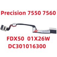 For dell precision 7550 7560 m7550 p93f charging port  power jack  power head