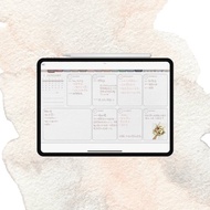 2025 電子手帳|每日滿足版|方格週計畫|莫蘭迪色|手寫 潑墨系列