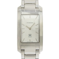 นาฬิกาควอตซ์ Burberry รุ่น BU1056 ตัวเรือนสแตนเลสสตีล หน้าปัดสีเงิน มือสอง สำหรับผู้ชาย