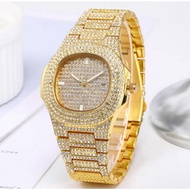 Europe Fashion Gold Diamond Watch,Gold diamond jam