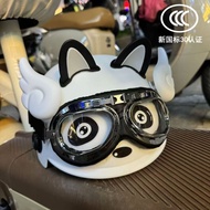 3C Certified Adult Helmet Retro Half Face Motorcycle Helmet for Men Women, Lightweight Vintage Moped