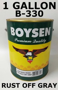 BOYSEN RUST OFF GRAY B-330 ( 1 GALLON ) ALKYD METAL PRIMER RUST-OFF GREY ---------------- 1 GALLON