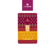 ✯HABIB 0.5G 999.9 Gold Bar (Songket) - Accredited by London Bullion Market Association (LBMA)❦