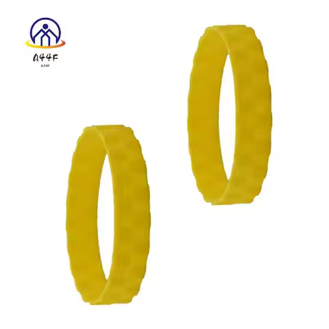 A44F-6 PCS Anti-Slip Tire Skin Yellow Replacement Parts For Roborock S50 S55 S6 S5 Max Xiaomi Robot 