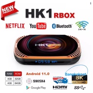 รุ่นใหม่สเปคแรงมาก- HK1 RBOX X4 Wifi 2.4/5G Bluetooth 4.1 CPU Amlogic S905X4 Android 62 รองรับLAN1000M Smart tv Box 62