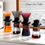 Dripper v60 Coffee Tools v60 Dripper Set Pot Sharing Coffee Filter Pot Coffee Server Coffee Tea Glas