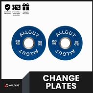 Change Plates (Pair) 0.5kg–2.5kg & 1.25lbs–5lbs | Olympic Fractional Rubber Weight Plates for Home