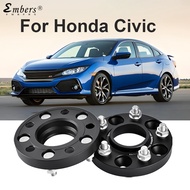 Embers 1 Piece Wheel Spacer For Honda Civic 2005-2026 PCD 5X114.3 CB 64.1 M12X1.5 Black Forged Alumi