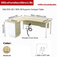 150x150cm 180x150cm SL55 L Shape Office Table With 3 Drawer SWL1515-3D SWL1815-3D Manager Table with