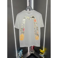T-shirt Evisu/ T-shirt lengan pendek lelaki dan wanita Evisu, bercorak, baju lengan pendek, T-shirt 